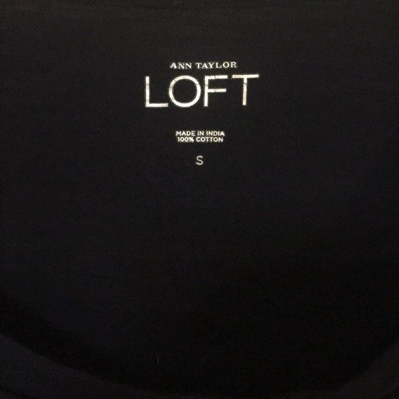 Beaded LOFT dk blue knit top - Picture 4 of 6